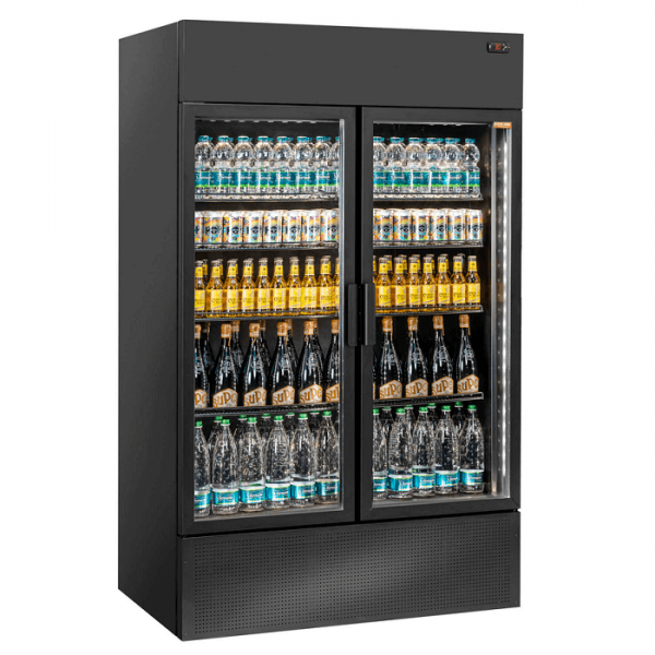 VETRINA FRIGO PER BIBITE A 2 PORTE, DISPLAY DIGITALE 1200 L