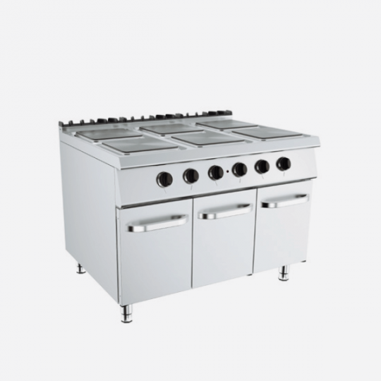 Cuisinière électrique Série 77 - 110/70 - 6 plaques carrées - 15,6 kW main image 1