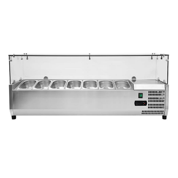 Vetrina refrigerata per ingredienti lunghezza 141,5 cm