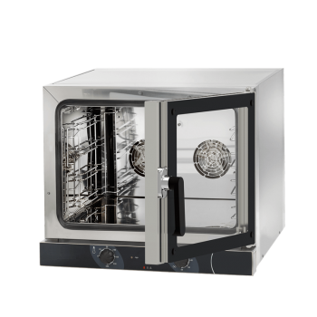 Electric convection oven with 4 GN 1/1 trays with side opening