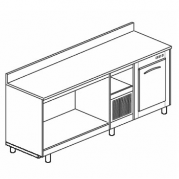 Refrigerated bar counter...