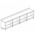 RETROBANCO BAR NEUTRO - L400 cm