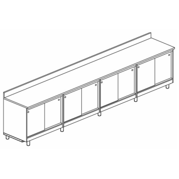 Rear bar counter with...