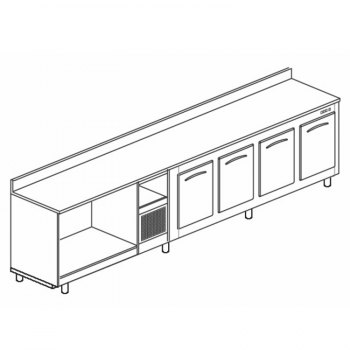 Refrigerated bar counter...
