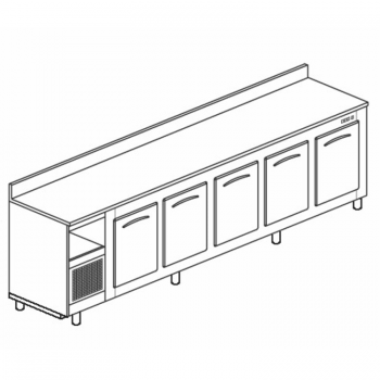 Refrigerated bar counter...