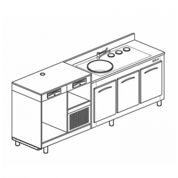 Refrigerated bar counter...