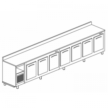 Refrigerated bar counter...