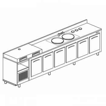 Refrigerated bar counter...