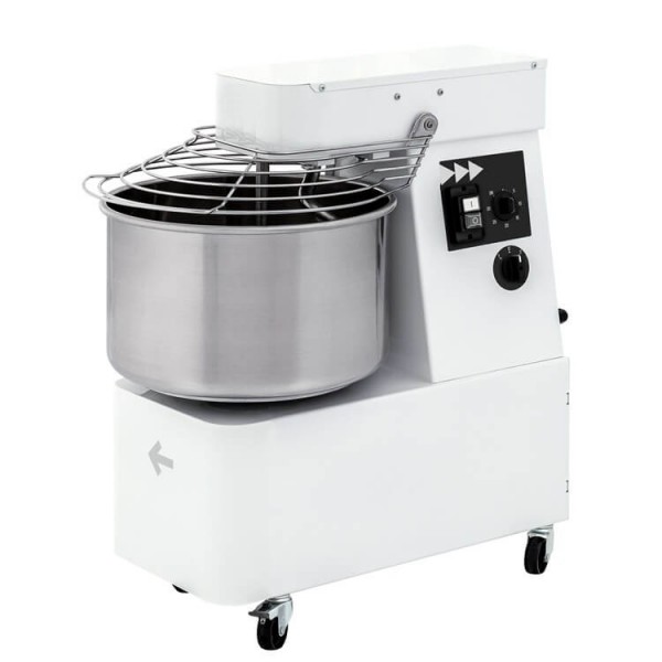 IMPASTATRICE A SPIRALE 60 L 48 kg CON RUOTE E TIMER | IB60