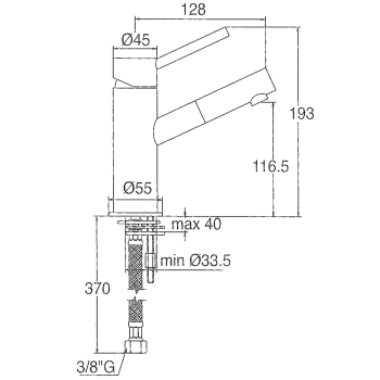 T/C STICK SINK MIXER