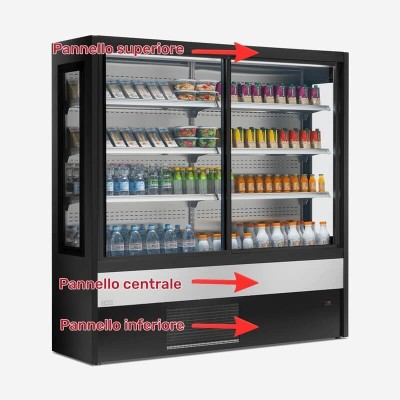 PRÉSENTOIR MURAL OLIMPO POUR CHARCUTERIE ET PRODUITS LAITIERS | PROFONDEUR 57 CM