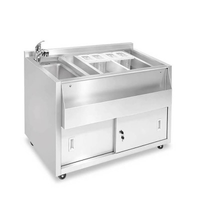 Banco cocktail station con miscelatore lunghezza 100 cm