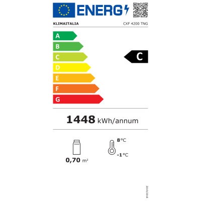 Tavolo refrigerato 4 porte in vetro con alzatina +2°/+8° C | 223 x 70 x 96 cm