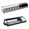 Vitrines de sushis et de tapas